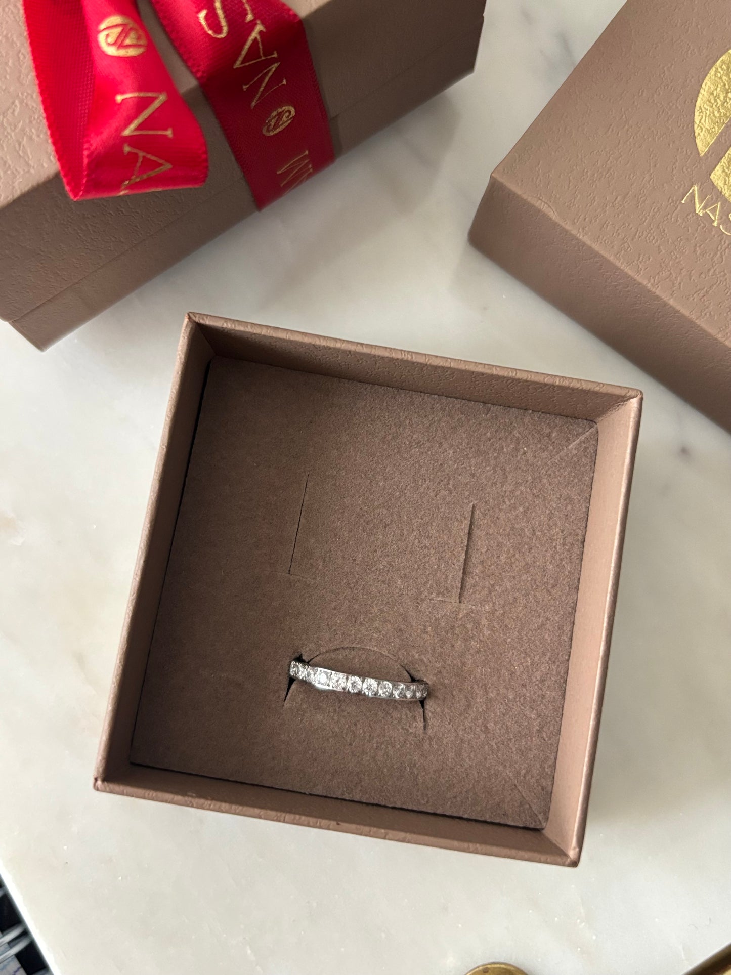 Bague Swan argentée